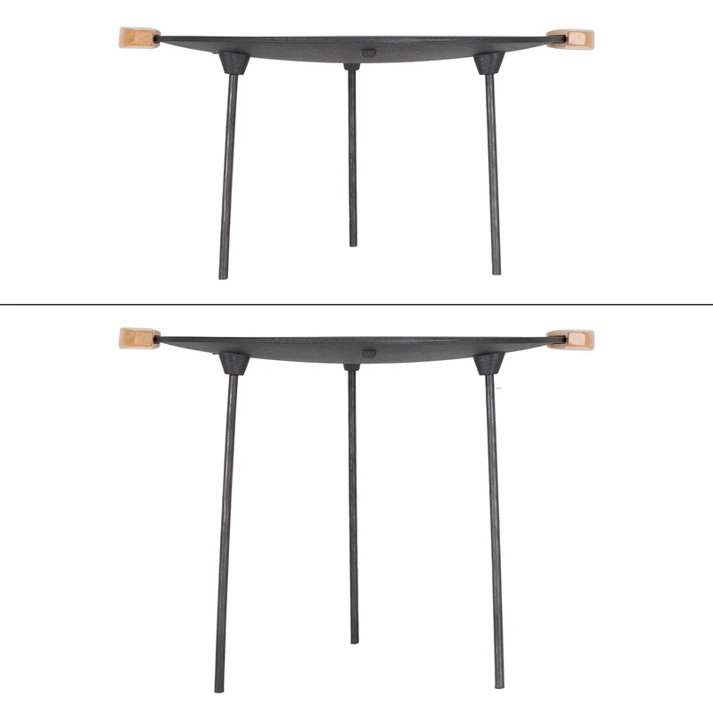 Grillplatte mit 6 Beinen Ø 44 cm aus Gusseisen
