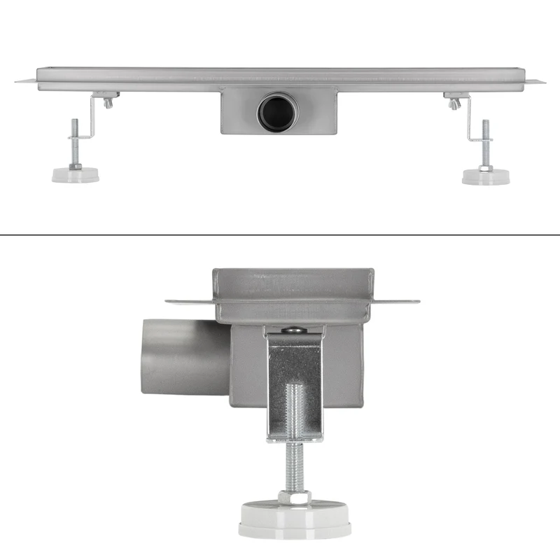 ML-Design Duschrinne geschlitzt 50cm Silber aus Edelstahl