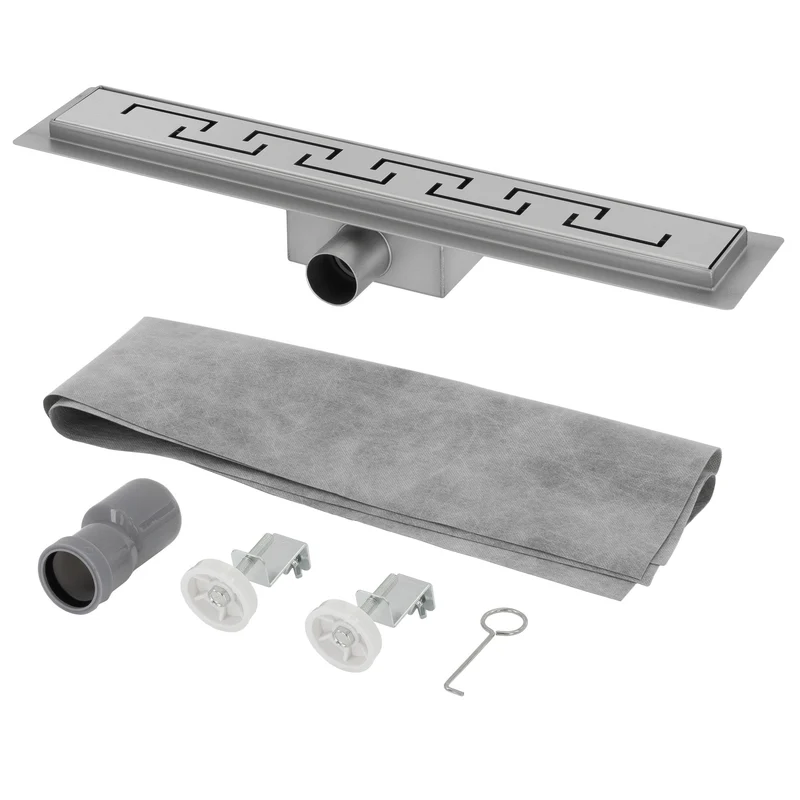 ML-Design Duschrinne geschlitzt 60cm Silber aus Edelstahl