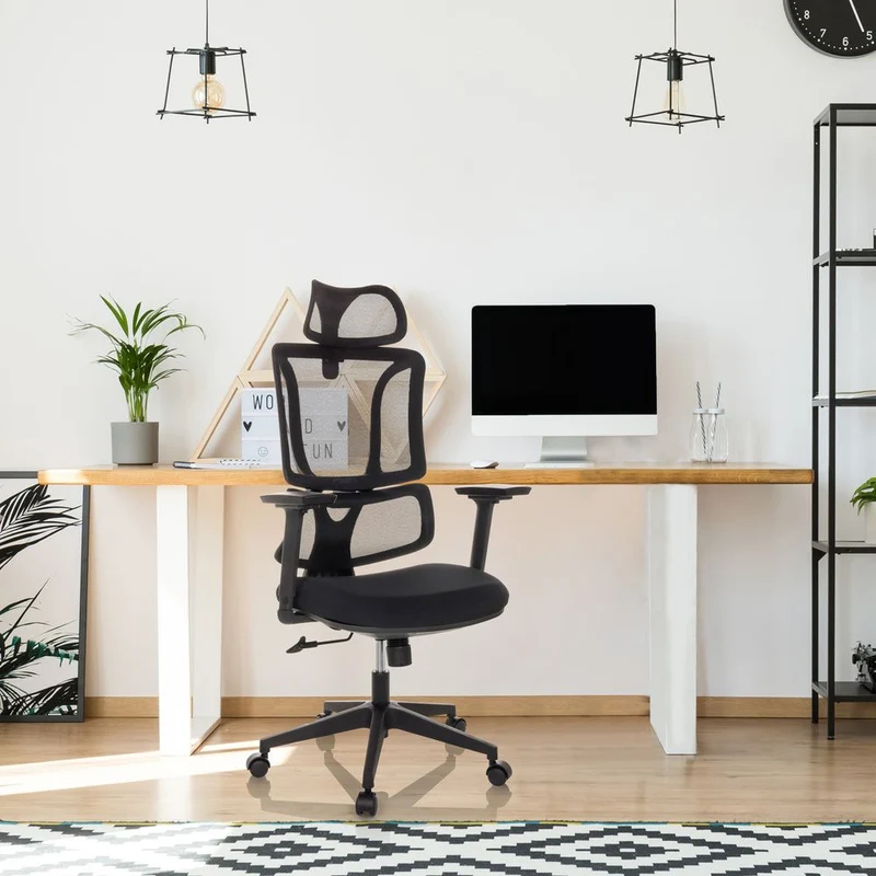 B-Ware Bürostuhl Drehstuhl ERGOMY Sitz Schreibtischstuhl Büro Netzstoff schwarz mybuero