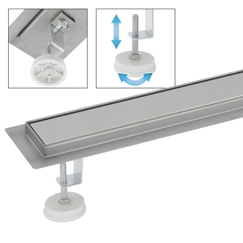 ML-Design Duschrinne geschlossen 100cm Silber aus Edelstahl