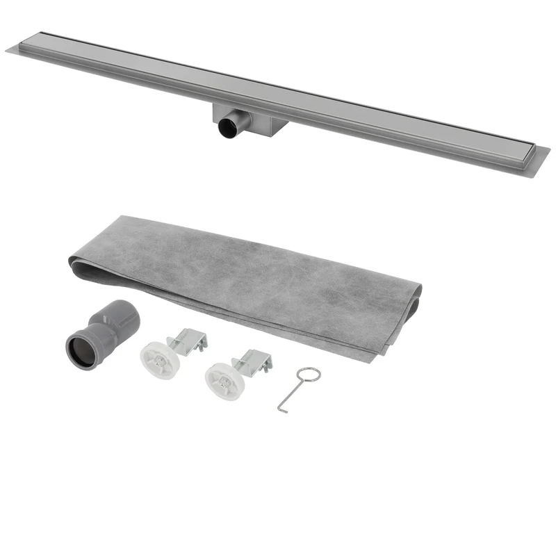ML-Design Duschrinne geschlossen 100cm Silber aus Edelstahl