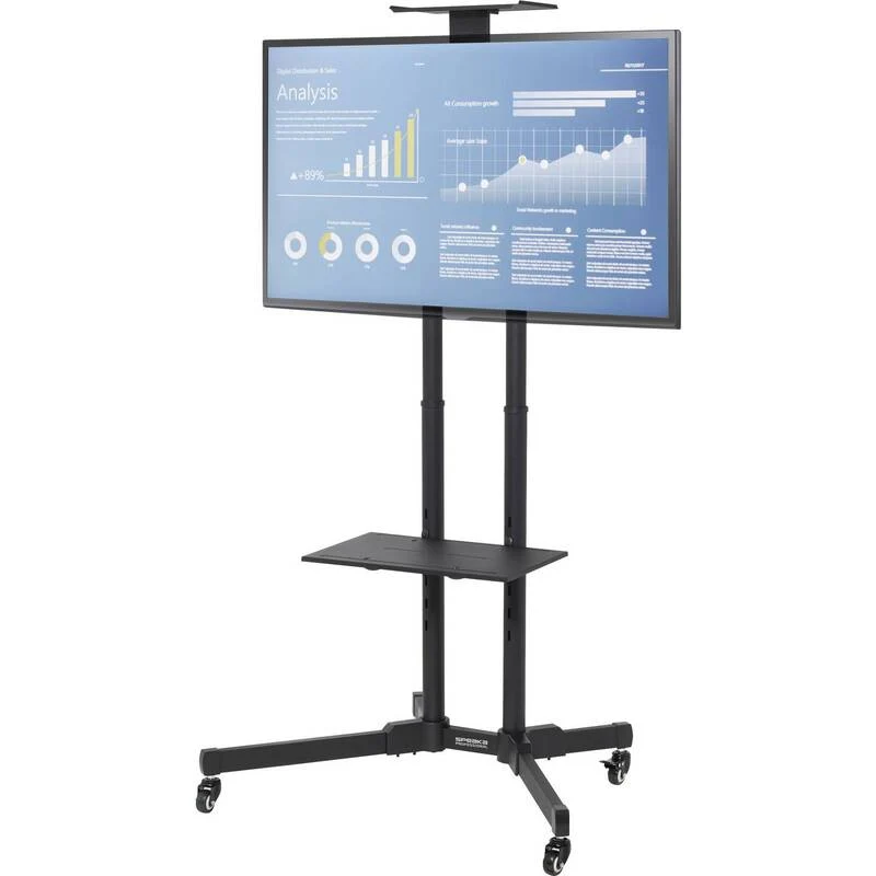 B-Ware SpeaKa Professional TV-Rollwagen neigbar höhenverstellbar für 37-70 Zoll