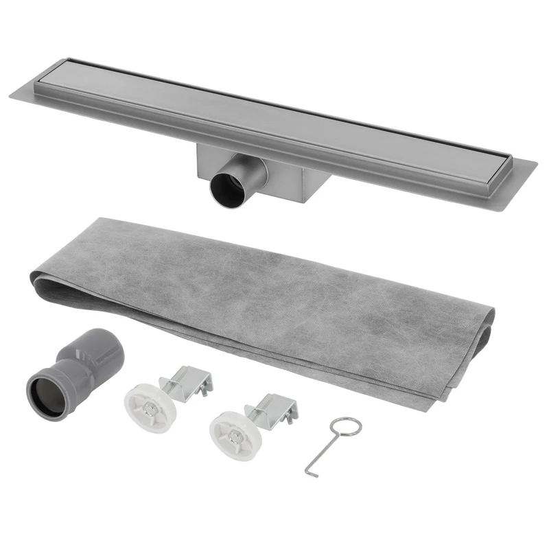 ML-Design Duschrinne geschlossen 50cm Silber aus Edelstahl
