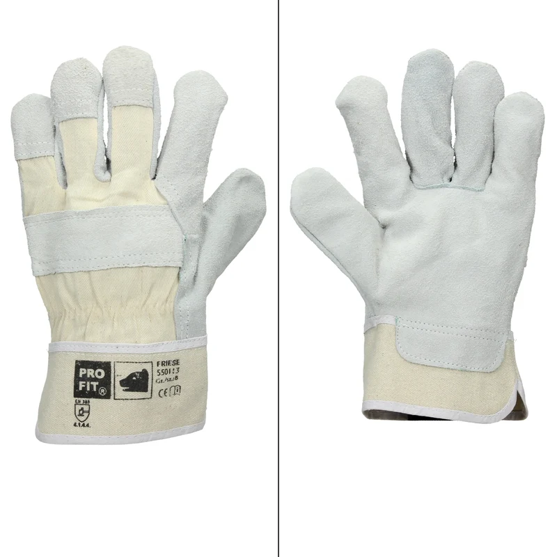 Handschuhe Rindspaltleder Natur 72 Paar L