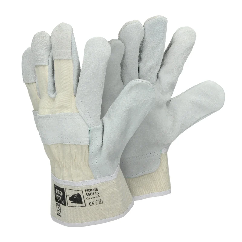 Handschuhe Rindspaltleder Natur 72 Paar L