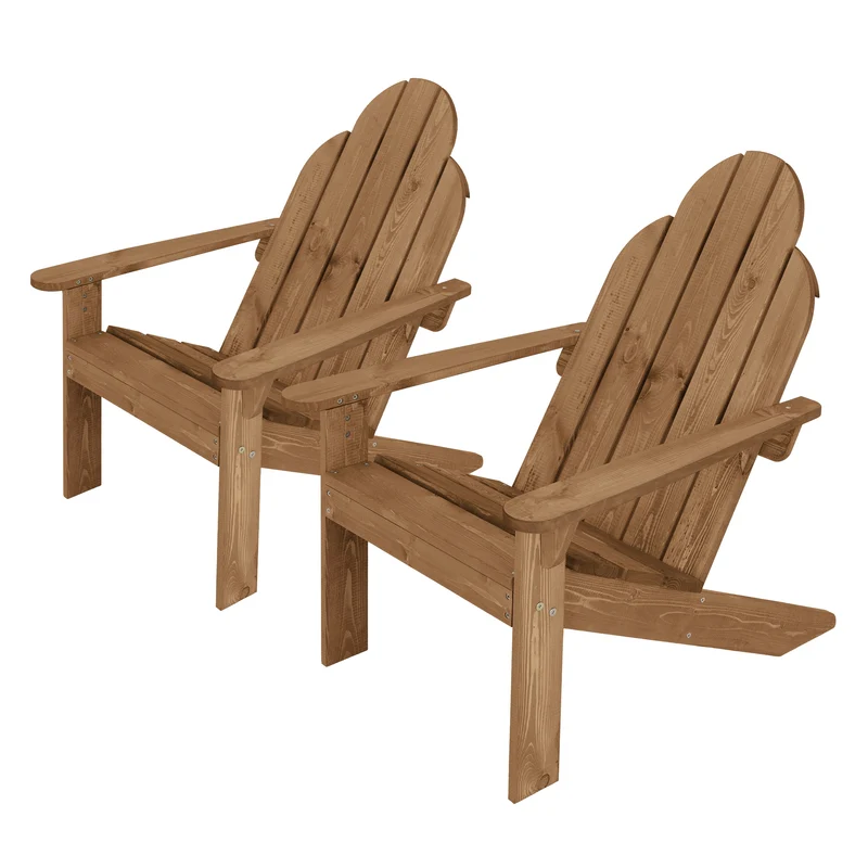 Gartenstuhl Adirondack Sonnenstuhl Gartensessel wetterfest aus Massivholz bis 120 kg