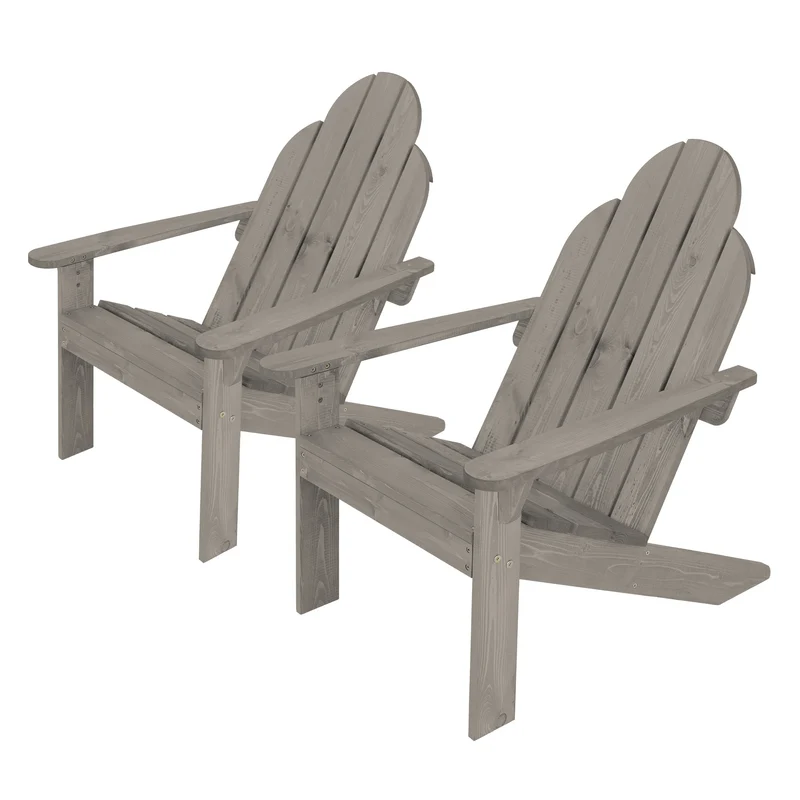 Gartenstuhl Adirondack Sonnenstuhl Gartensessel wetterfest aus Massivholz bis 120 kg