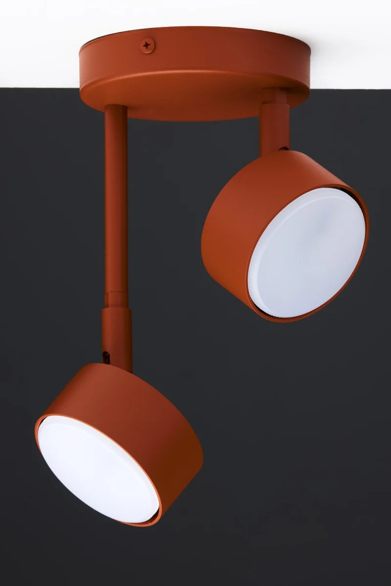 B-Ware Sigma Deckenleuchte Deckenlampe NEMO Leuchte Ziegelstein Rot GX53 LED 2-flammig