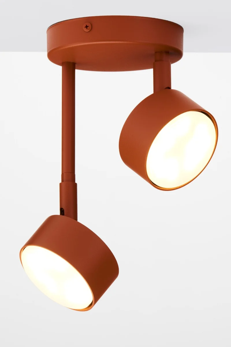 B-Ware Sigma Deckenleuchte Deckenlampe NEMO Leuchte Ziegelstein Rot GX53 LED 2-flammig