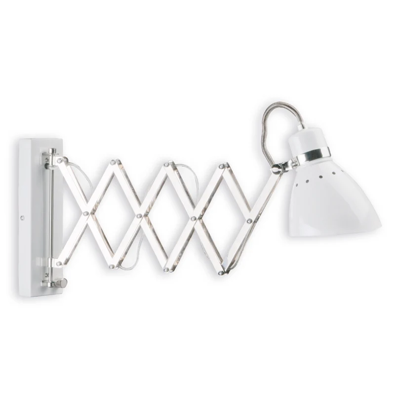B-Ware Steinhauer Ausziehbare Metall-Wandleuchte Wandleuchte Lampe Leuchte Kordian weiß