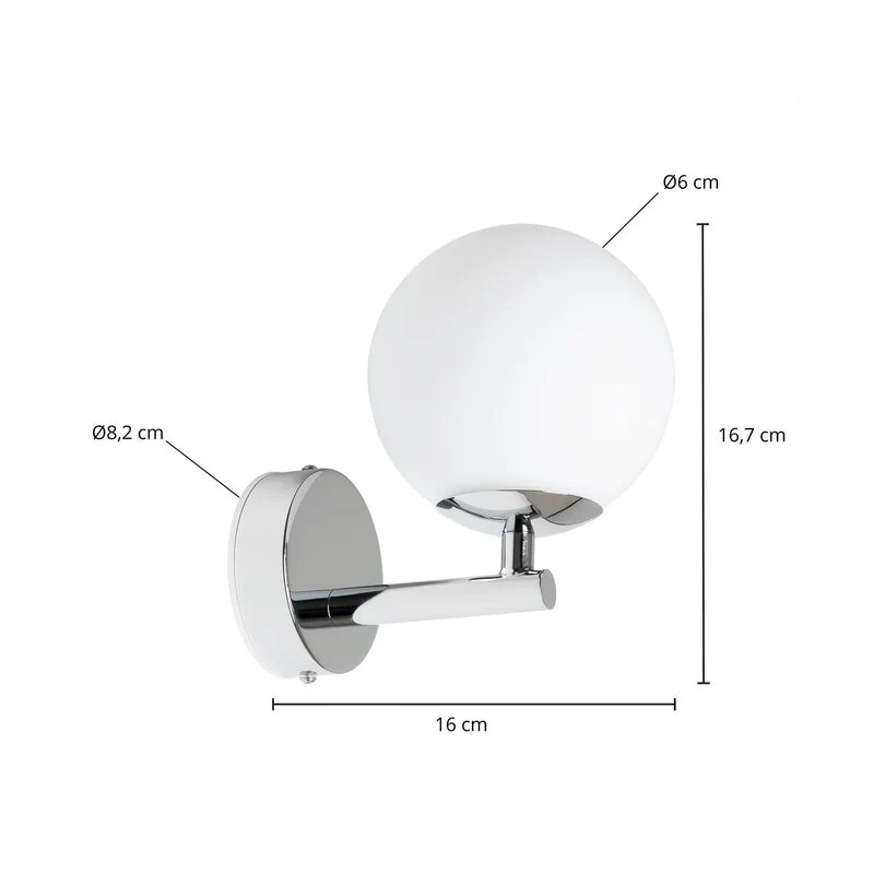B-Ware Arcchio Maviris LED Bad Wandleuchte Wandlampe Leuchte Lampe Indoor Kugel Glas
