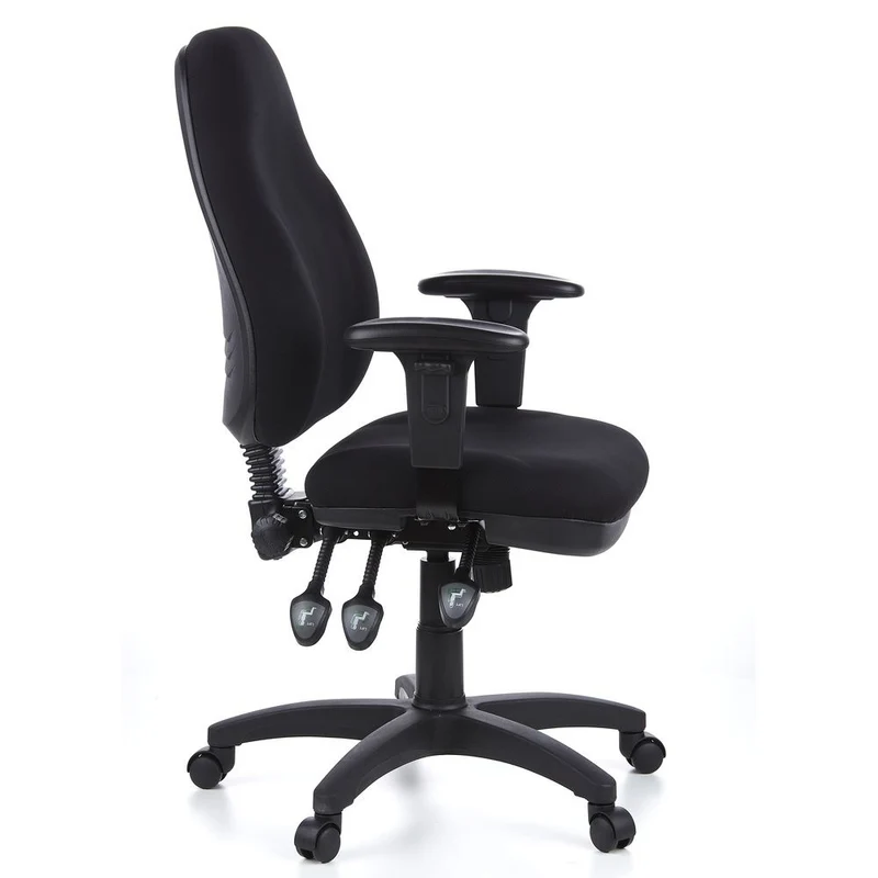 B-Ware hjh OFFICE Bürostuhl Drehstuhl Chefsessel Computerstuhl ZENIT PRO Stoff schwarz