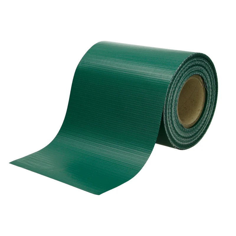 PVC Sichtschutzstreifen Rolle 35 m Grün mit 20 Befestigungsclips