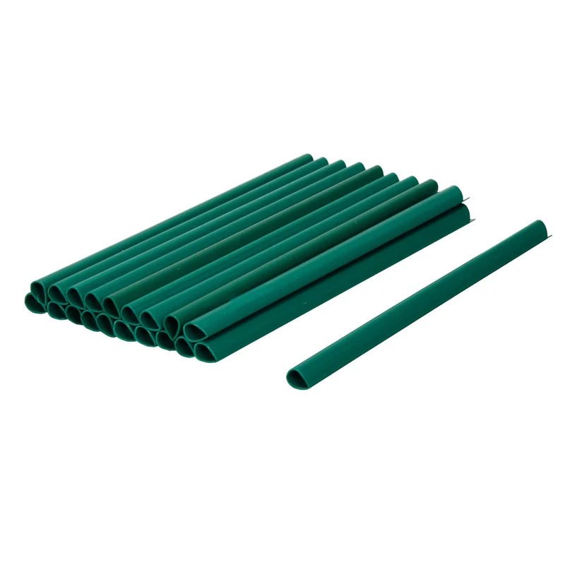 PVC Sichtschutzstreifen Rolle 35 m Grün mit 20 Befestigungsclips