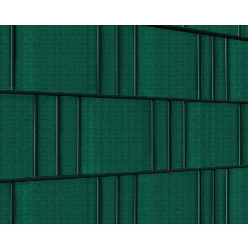 PVC Sichtschutzstreifen Rolle 35 m Grün mit 20 Befestigungsclips