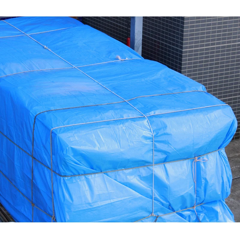 Abdeckplane Gewebeplane mit Ösen 4x6 m 260g/m² in Blau aus PE