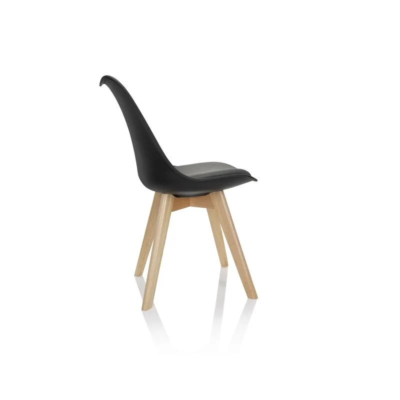 B-Ware hjh OFFICE Besucherstuhl Schalenstuhl SCANDI Kunststoff schwarz 4er Pack Möbel