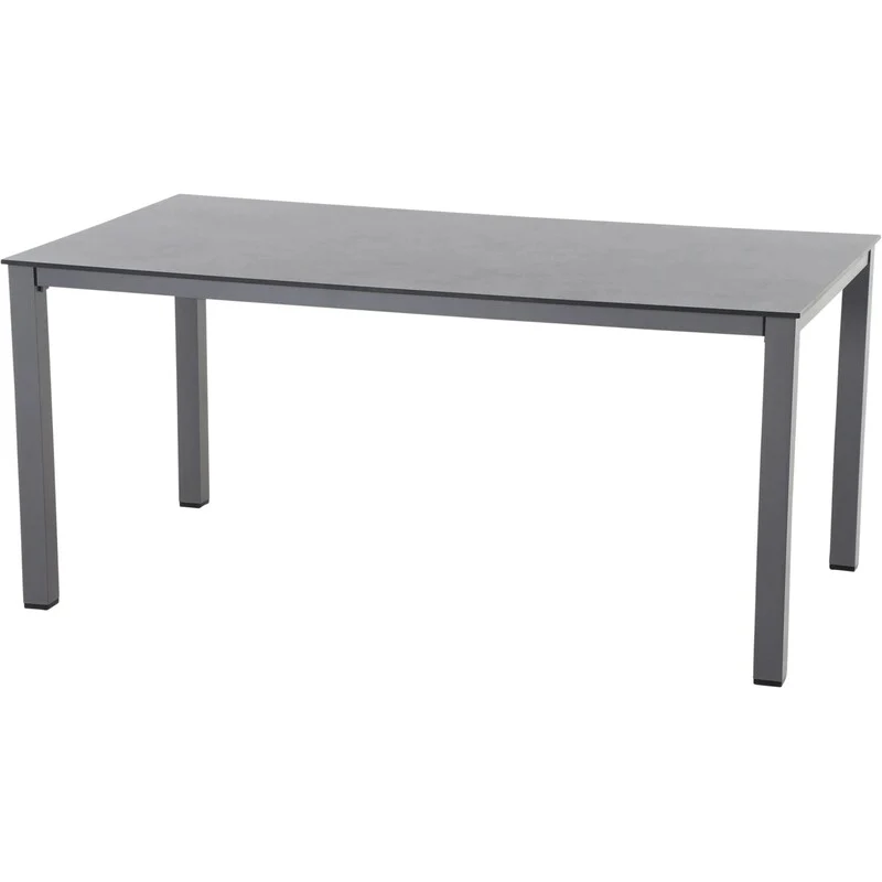 B-Ware Siena Garden Gartentisch Sola Terrassentisch HPL anthrazit 160x90cm Gartenmöbel