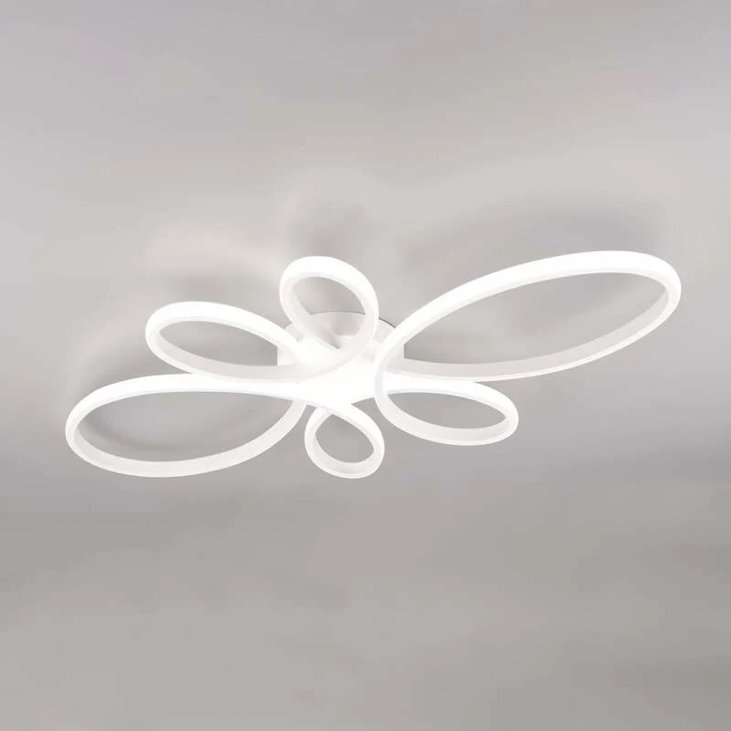 B-Ware TRIO LIGHTING Deckenleuchte Fly LED Lampe dimmbar weiß matt 4000K 83x45cm