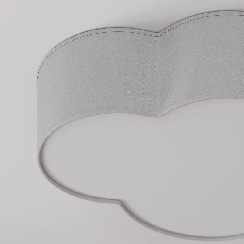 B-Ware Euluna Deckenleuchte Cloud Hängelampe Deckenlampe Lampe E27 Stoff Metall grau