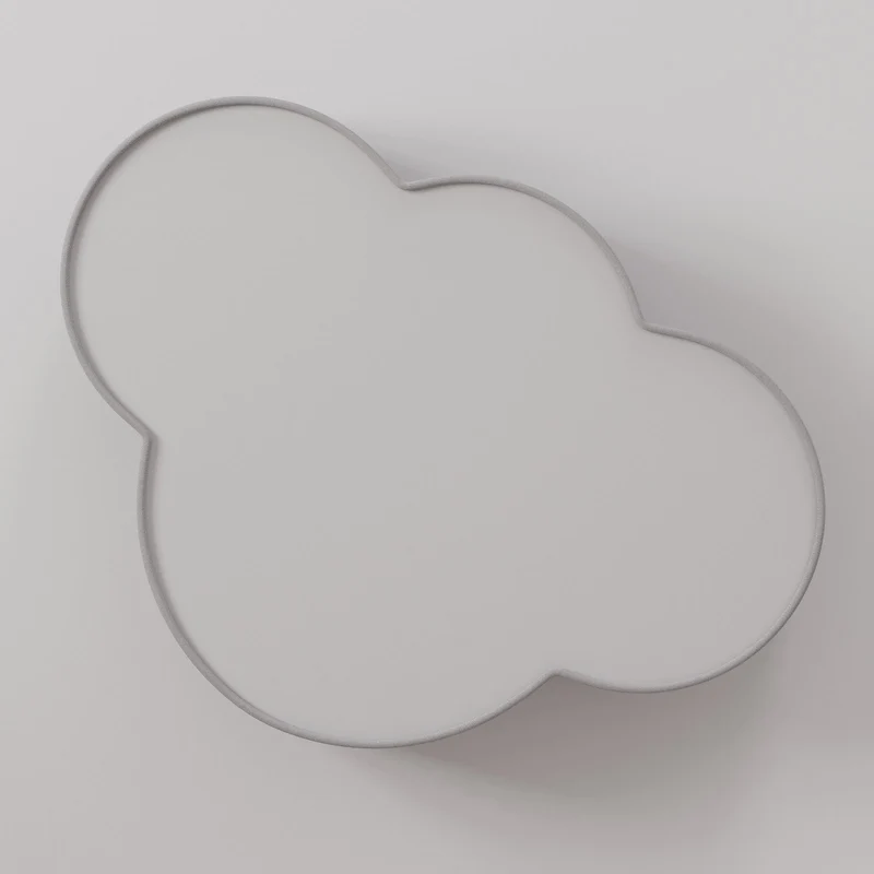 B-Ware Euluna Deckenleuchte Cloud Hängelampe Deckenlampe Lampe E27 Stoff Metall grau