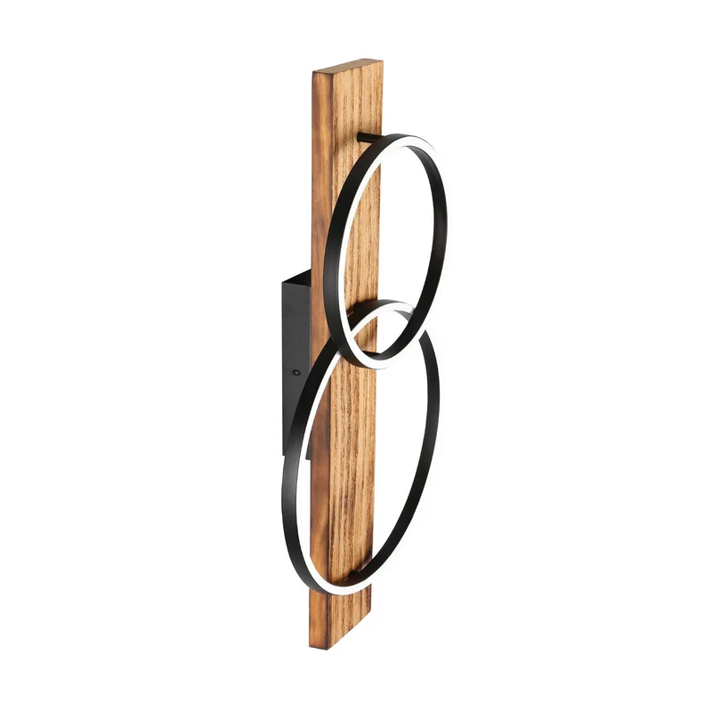 B-Ware EGLO Deckenlampe Leuchte LED Boyal braun Holz 78cm 2 flammig Hauptlicht Lampe