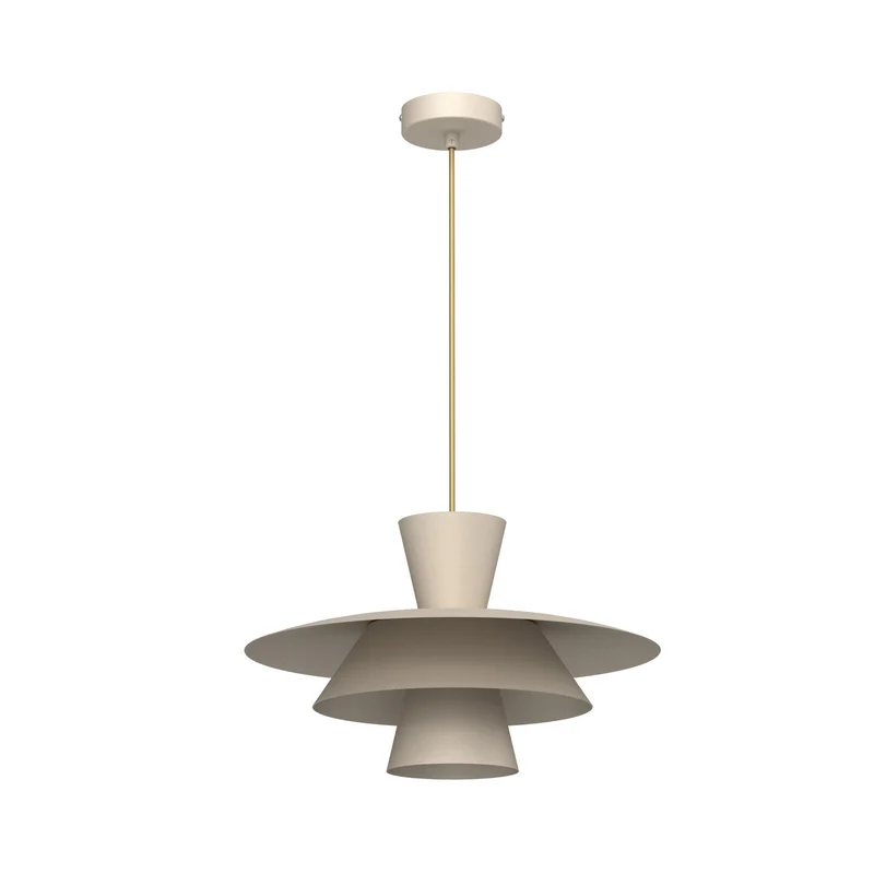 B-Ware Plato Hängeleuchte Pendelleuchte Ø38cm beige Stahl Lampe Leuchte Beleuchtung17