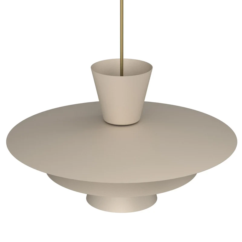 B-Ware Plato Hängeleuchte Pendelleuchte Ø38cm beige Stahl Lampe Leuchte Beleuchtung17