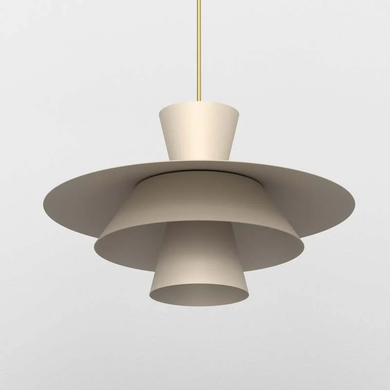 B-Ware Plato Hängeleuchte Pendelleuchte Ø38cm beige Stahl Lampe Leuchte Beleuchtung17