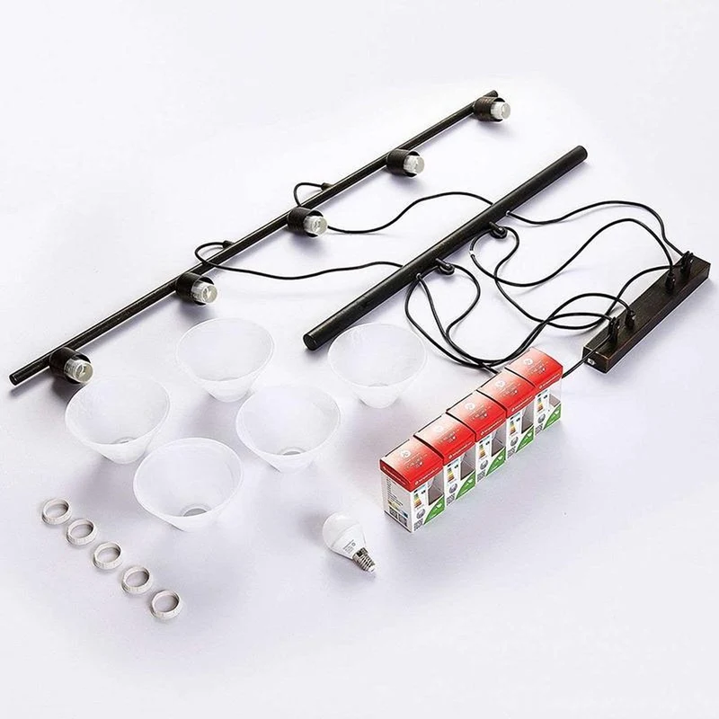 B-Ware Lampenwelt LED-Hängeleuchte Hängeleuchte Lampe Eleasa easydim 5-f. schwarz Le503