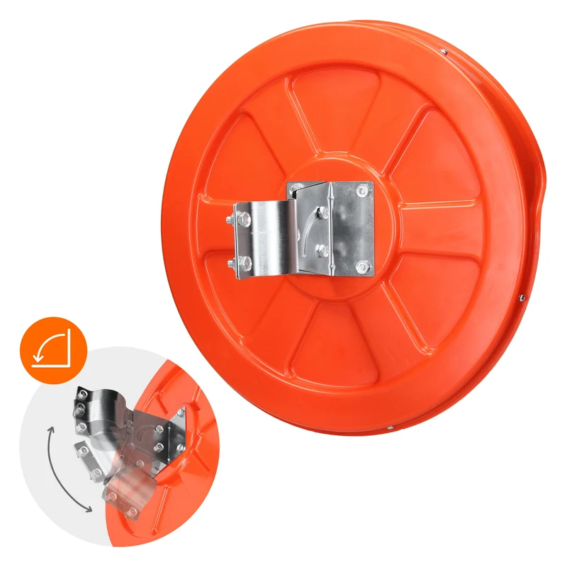 Verkehrsspiegel Ø 30 cm mit schwenkbarer Halterung Rot