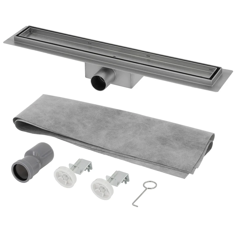 ML-Design Duschrinne befliesbar 50cm Silber aus Edelstahl