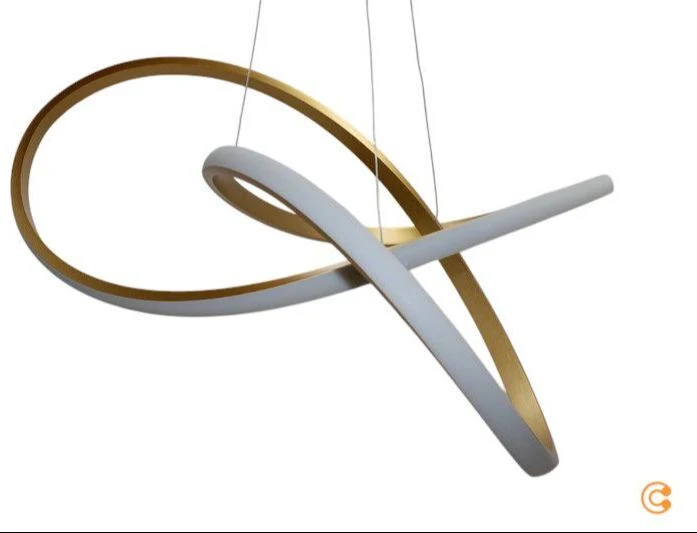 B-Ware JUST LIGHT Hängeleuchte Maria LED Pendelleuchte dimmbar messing 3-stufig 57cm
