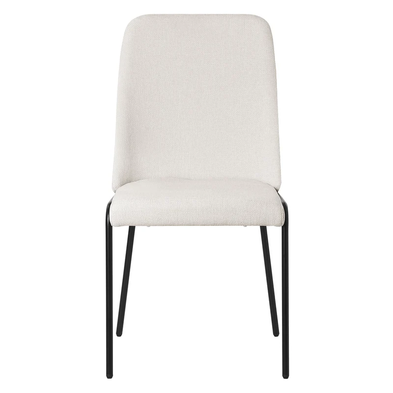 Esszimmerstühle 4er Set Beige mit Rückenlehne, Polsterstühle für Esszimmer & Küche ML-Design
