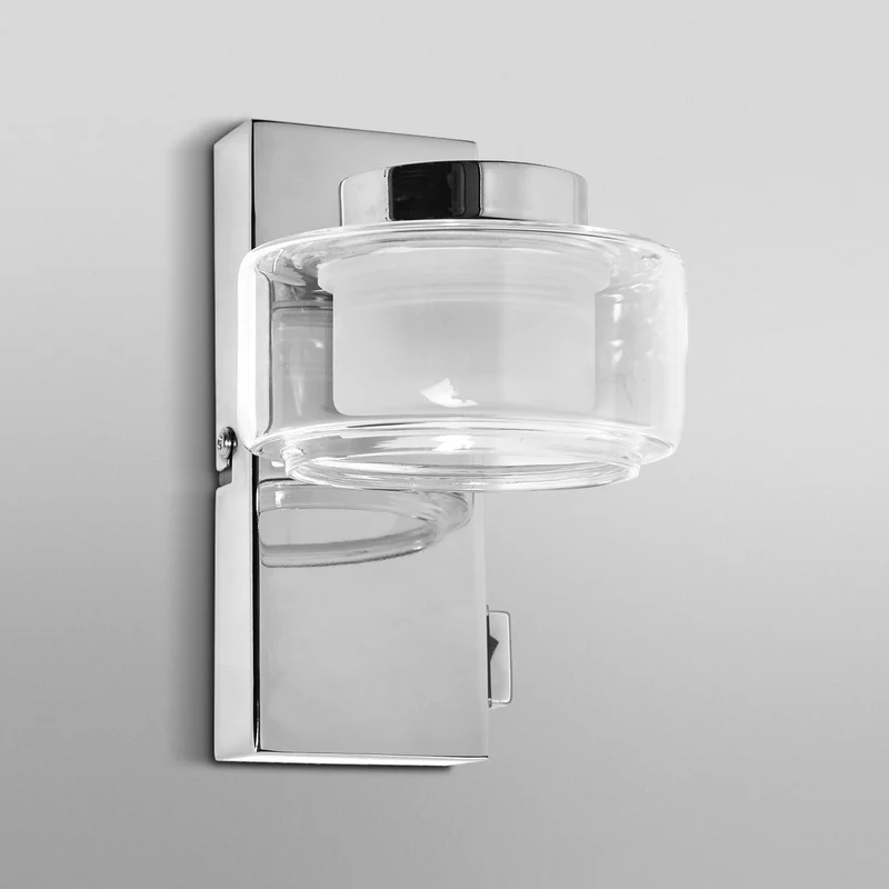 B-Ware OSRAM Wandleuchte ORBIS FLAME LED Lampe chrom CCT 3000K 4000K IP44 350 Lumen