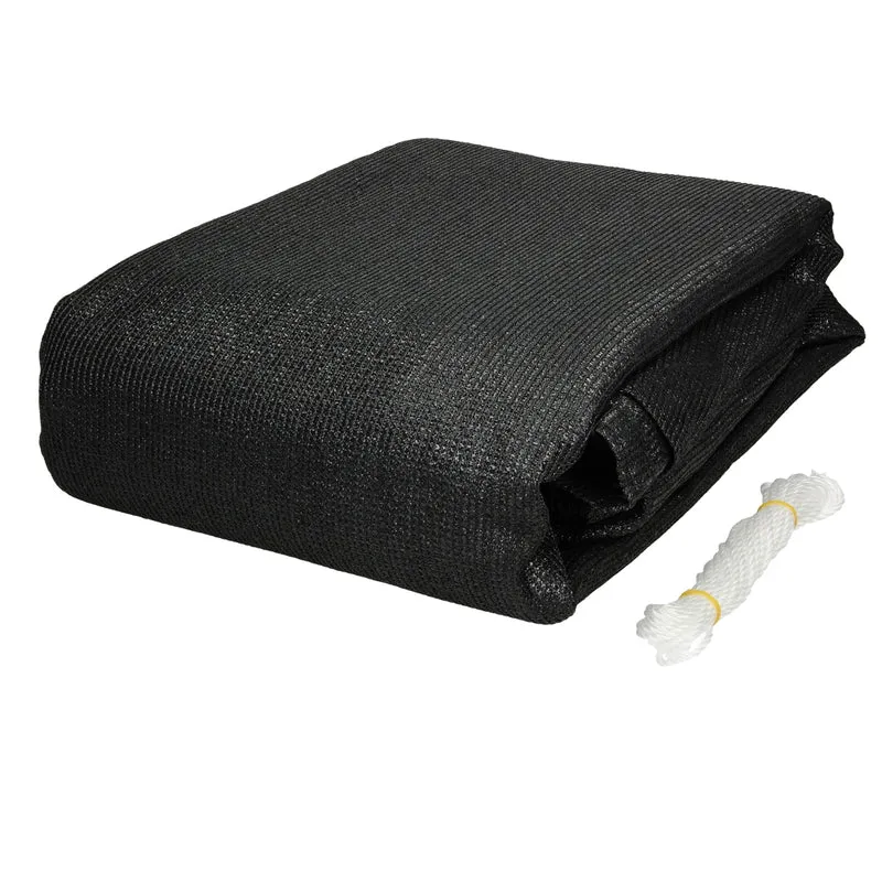 Sonnensegel dreieck 5x5x5 m Anthrazit 100% HDPE mit UV Schutz inkl. Befestigungsseile