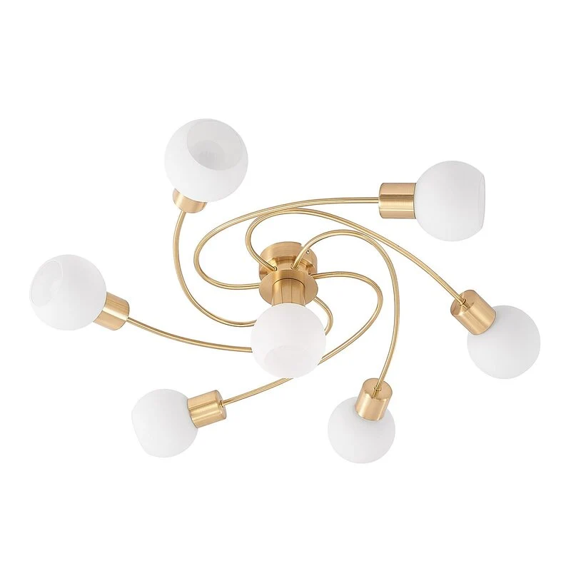 B-Ware Lindby Ciala Deckenlampe Deckenlampe Lampe Leuchte Decke 7-flammig Messing E14