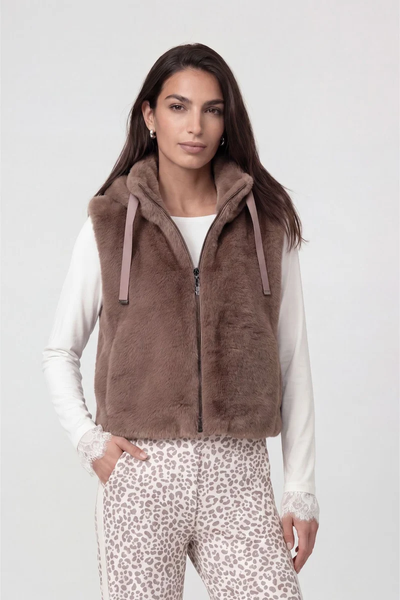 Weste, taupe