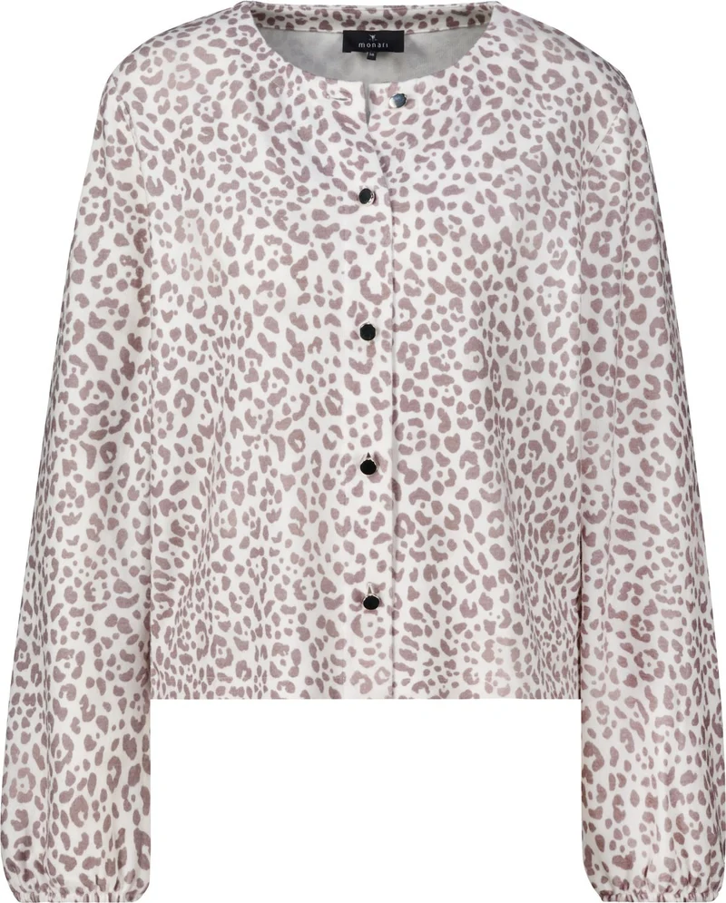 Jacke, taupe gemustert