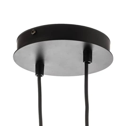 B-Ware Euluna Hängeleuchte Hängelampe Lampe Leuchte Glassy 8 flammig Glasschirm grafit