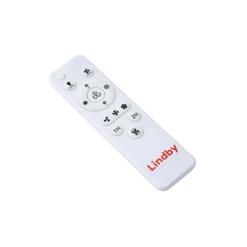 B-Ware Lindby LED-Deckenventilator Teleo Deckenventilator Venti holzfarben DC leise CCT