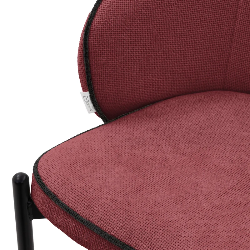 Barhocker 2er Set Rot 50x101x54 cm mit Rückenlehne und Fußstütze bis 120 kg ML-Design