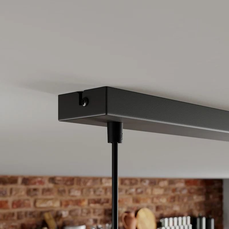 B-Ware Euluna Hängeleuchte Sven LED Pendelleuchte dimmbar schwarz 3-flammig 75x21cm