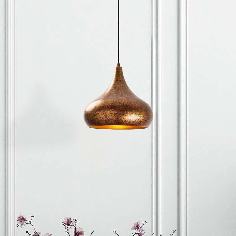 B-Ware Hängeleuchte Muba 11550 messing brüniert Metall Ø 26 cm Deckenlampe Leuchte