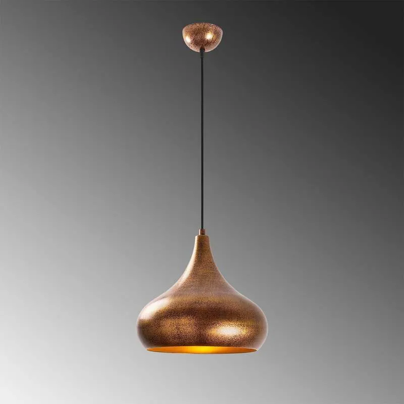 B-Ware Hängeleuchte Muba 11550 messing brüniert Metall Ø 26 cm Deckenlampe Leuchte