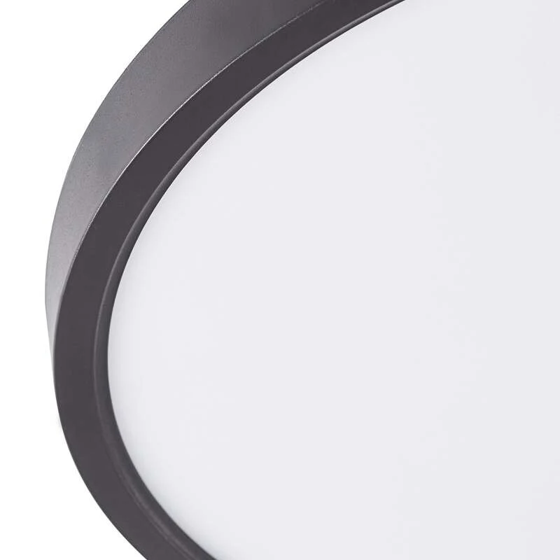 B-Ware Lindby Deckenleuchte Pravin LED Lampe Leuchte schwarz Ø40cm warmweiß 3000K