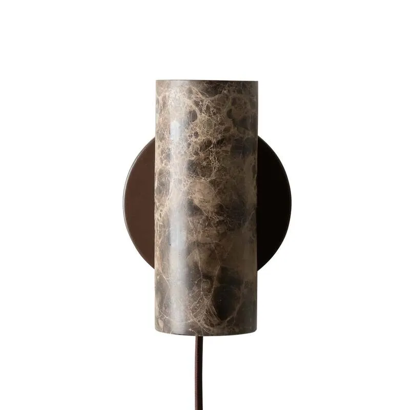 B-Ware IT'S ABOUT ROMI Wandlampe Tivoli LED Wandleuchte Lampe braun Marmor 17x9,5cm