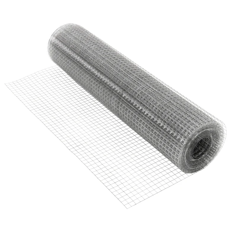 B-Ware Volierendraht Silber aus verzinktem Stahl 1x25m Drahtstärke 1,05mm Maschenweite 19x19mm