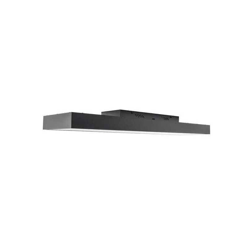B-Ware Lucande Deckenlampe Leicy LED Lampe dimmbar schwarz RGBIC CCT 100x25cm 1150lm